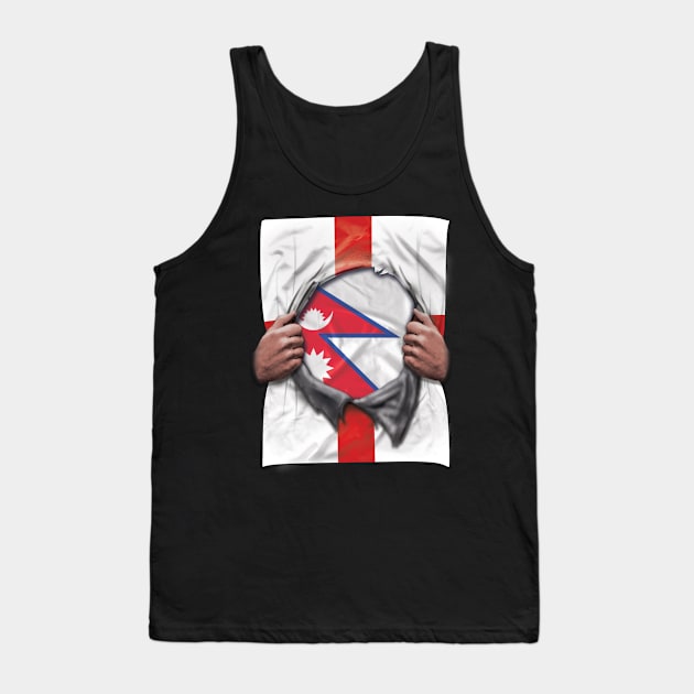 Nepal Flag English Flag Ripped - Gift for Nepalese From Nepal Tank Top by Country Flags